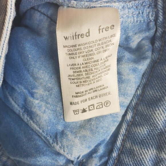 Wilfred Free Blue Modern Cargo Jeans Pants Size 2 - Picture 11 of 13